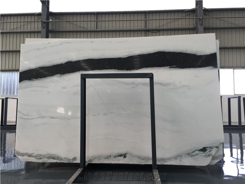 New Panda White Marble Tiles and Slabs