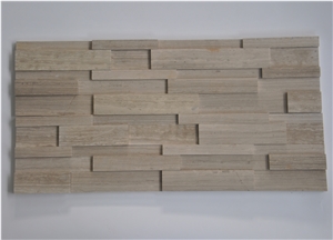 Nublado Light Marble Ledge Stone, Grey Marble Cultured Stone, Wall Cladding