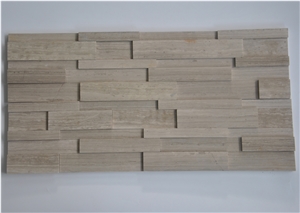 Nublado Light Marble Ledge Stone, Grey Marble Cultured Stone, Wall Cladding