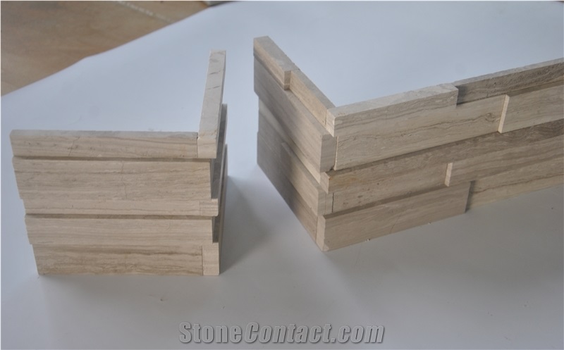 Nublado Light Marble Ledge Stone, Grey Marble Cultured Stone, Wall Cladding