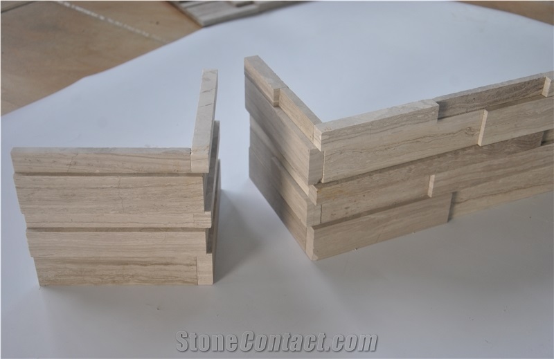 Nublado Light Marble Ledge Stone, Grey Marble Cultured Stone, Wall Cladding