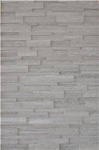 Nublado Light Marble Ledge Stone, Grey Marble Cultured Stone, Wall Cladding