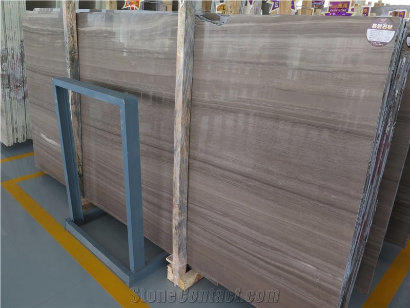 Coffee Wooden Marble Slabs & Tiles, China Brown Marble Slabs