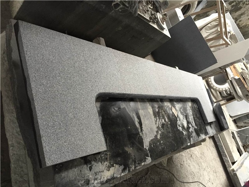 G654 Granite / Padang Dark / Dark Grey Flamed Pool Coping