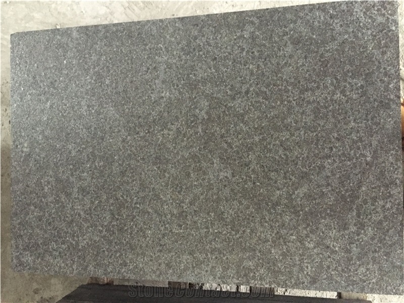 G684 Black Basalt Flamed Tiles, Black Basalt, Raven Black, Black Pearl Flamed Tiles