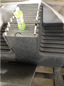 G684 Bullnose Edging Swimming Pool Tiles, G684 Black Basalt,Raven Black,Black Pearl Pool Coping