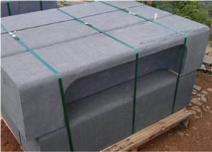 Hainan Black Basalt Kerbstone, China Black Basalt, Dark Bluestone Kerbstone