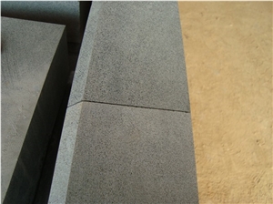 Hainan Black Basalt Sawn 400 Grit Kerbstone, China Black Basalt, Dark Bluestone Kerbstone