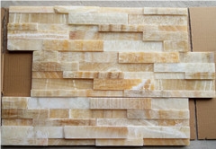 Popular Onxy Polished Culture Stone, Beige Onyx Wall Cladding