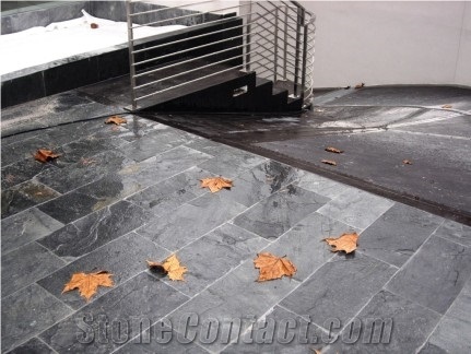 Silver Grey Slate tiles & slabs, flooring tiles, covering tiles 