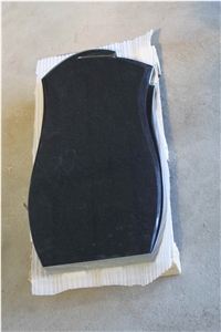 Shanxi Black Granite Tombstones, Western Style Black Headstone
