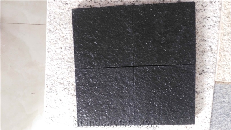Weichang Black Basalt New G684 Water Jet Surface Slabs Tiles Low Price