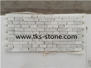 Brick Mosaic,Split Face Mosaic,White Marble Mosaic Tiles