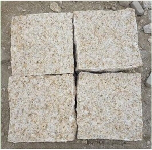 Cheap Square Granite Cube Cobble Stone, Yellow Granite Cobble Stone Cheap Square Granite Cube Cobble Stone, Yellow Granite Cobble Stone
