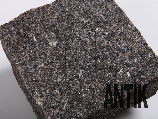 Black Granite Cubestone,Cubes, Cobbles, Pavers, Paving Stone, Gabbro Antik Nero Black Granite Paving Stone