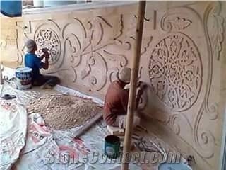 Wall Relief Engraving