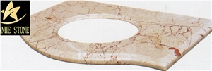 G682 Granite Vanity Top,Sandy Gold Bathroom Top,Sunset Granite Bath Custom Vanity Tops,China Yellow Granite Countertop