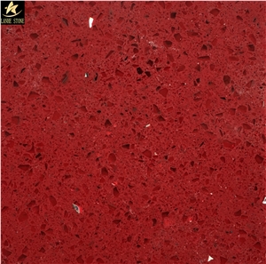 Red Quartz Slabs, Polished Big Slabs,Silestone