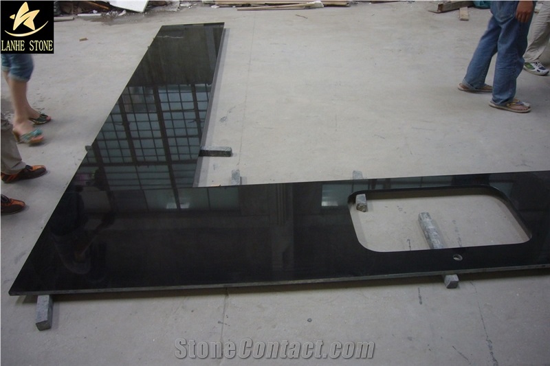 Shanxi Black Granite Countertop,Absolute Black Counter Top,Kitchen Countertops,Custom Countertops