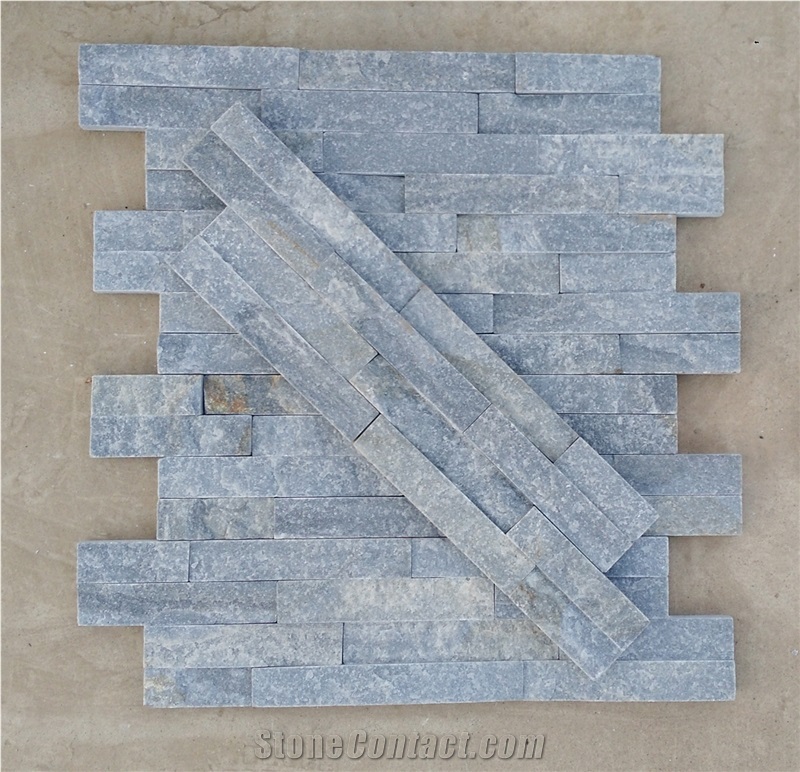 Blue Quartzite Thin Wall Stone Cladding Prices, Cultured Stone, Stacked Stone Veneer Walls, Ledge Stone Tile, Field Stone, Stone Backsplash