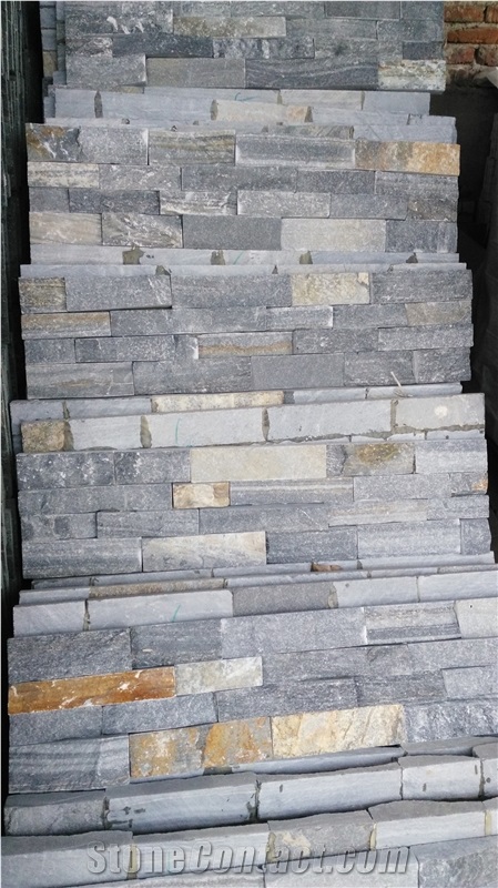 Blue with Rusty Quartzite Wall Stone Cladding Corner Prices, Cultured Stone, Stacked Stone Veneer Walls, Ledge Stone Tile, Field Stone, Stone Backsplash
