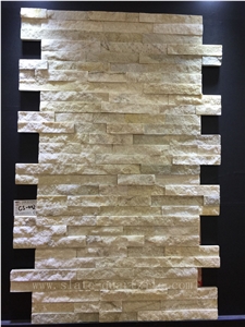 Ce-003 White Quartzite Wall Cladding, Cultured Stone, Ledge Stone