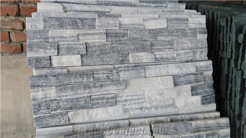 Cloudy White Wall Stone Cladding Prices, Cultured Stone, Stacked Stone Veneer Walls, Ledge Stone Tile, Field Stone, Stone Backsplash