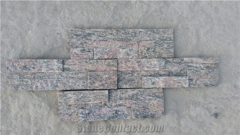 Discounted Red Granite Stacked Ledge Stone Veneer