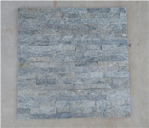 Green Quartzite 5 Strips Wall Stone Cladding Corner Prices, Cultured Stone, Stacked Stone Veneer Walls, Ledge Stone Tile, Field Stone, Stone Backsplash