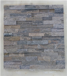 Grey Quartzite Wall Stone Cladding, Cultured Stone, Stacked Stone Veneer, Ledge Stone, Field Stone Grey Quartzite Wall Stone Cladding, Cultured Stone, Stacked Stone Veneer, Ledge Stone, Field Stone