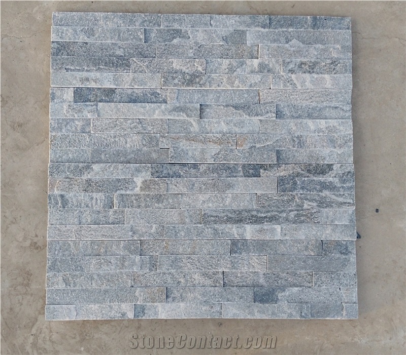 Grey Quartzite Wall Stone Cladding Prices, Cultured Stone, Stacked Stone Veneer Walls, Ledge Stone Tile, Field Stone, Stone Backsplash