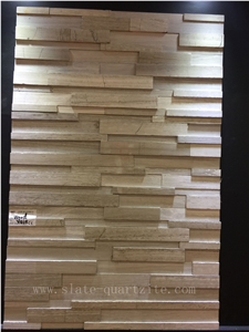 Grey Wood Vein Marble Wall Stone Cladding, Cultured Stone, Ledge Stone, Stacked Stone Veneer, Corner Stone