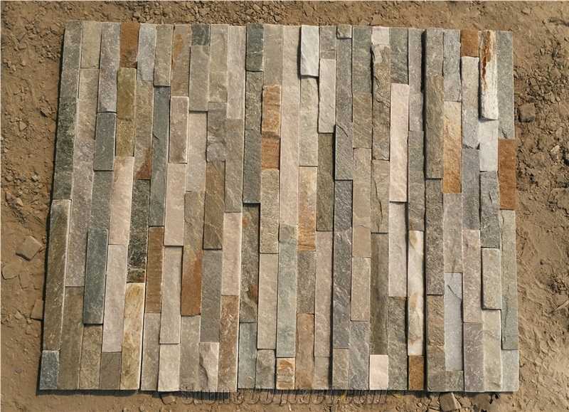 P014 Slate Wall Stone Cladding Corner Prices, Cultured Stone, Stacked Stone Veneer Walls, Ledge Stone Tile, Field Stone, Stone Backsplash