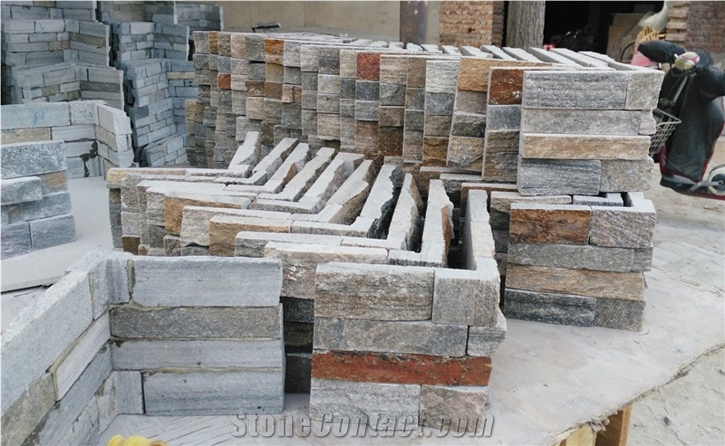 Pink Quartzite Wall Stone Cladding Corner Prices, Cultured Stone, Stacked Stone Veneer Walls, Ledge Stone Tile, Field Stone, Stone Backsplash