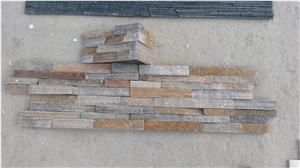Quartzite Rough Surface Cultured Stone Wall Cladding, Ledge Stone