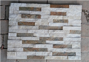 White and Rusty Wall Stone Cladding Corner Prices, Cultured Stone, Stacked Stone Veneer Walls, Ledge Stone Tile, Field Stone, Stone Backsplash