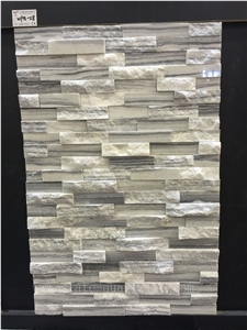 Wpb-58 Black White Vein Marble Wall Stone Cladding, Cultured Stone, Stacked Stone Veneer, Ledge Stone, Field Stone