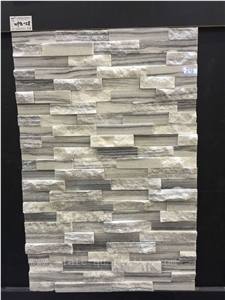 Wpb-58 Black White Vein Marble Wall Stone Cladding, Cultured Stone, Stacked Stone Veneer, Ledge Stone, Field Stone