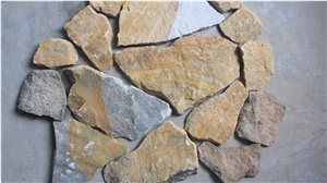 Yellow Sandstone Random Flagstone / Pink Sandstone Flagstone / Landscaping Stones / Crazy Stone / Irregular Flagstone Landscape