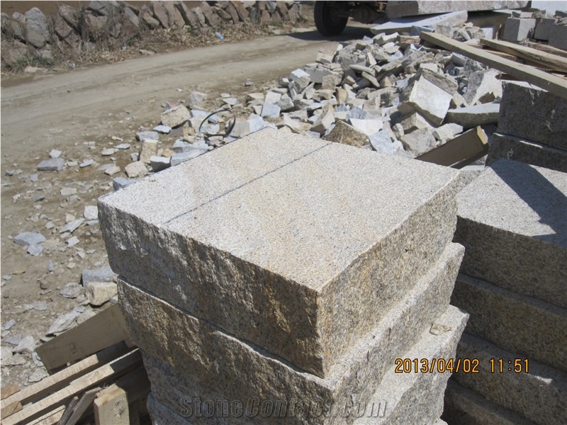G350 Granite Pavers & Cubes, G350 Pavers & Cubes, Granite Pavers & Cubes, Yellow Granite Pavers & Cubes