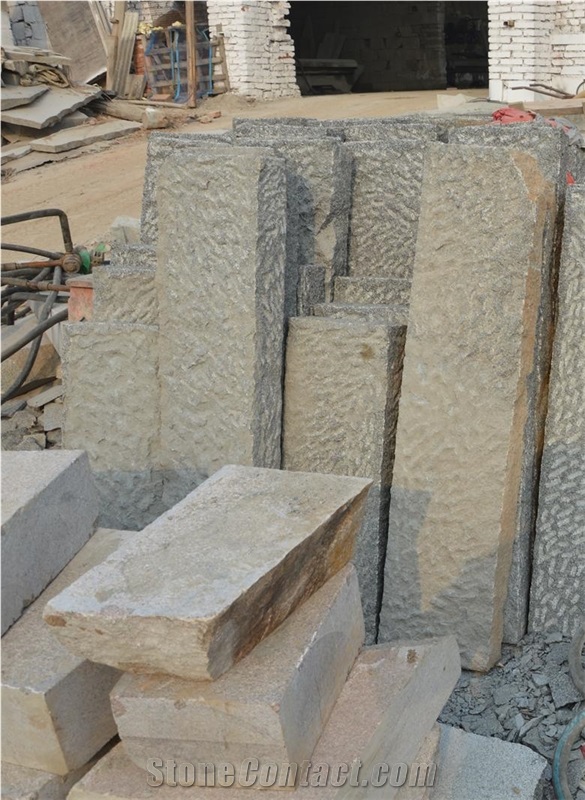 G399 Granite Kerbstone, Pineappled Grey Granite Kerbs, G399 Kerbstone, Granite Kerbstone