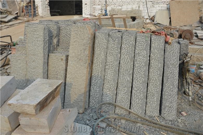 G399 Granite Kerbstone, Pineappled Grey Granite Kerbs, G399 Kerbstone, Granite Kerbstone
