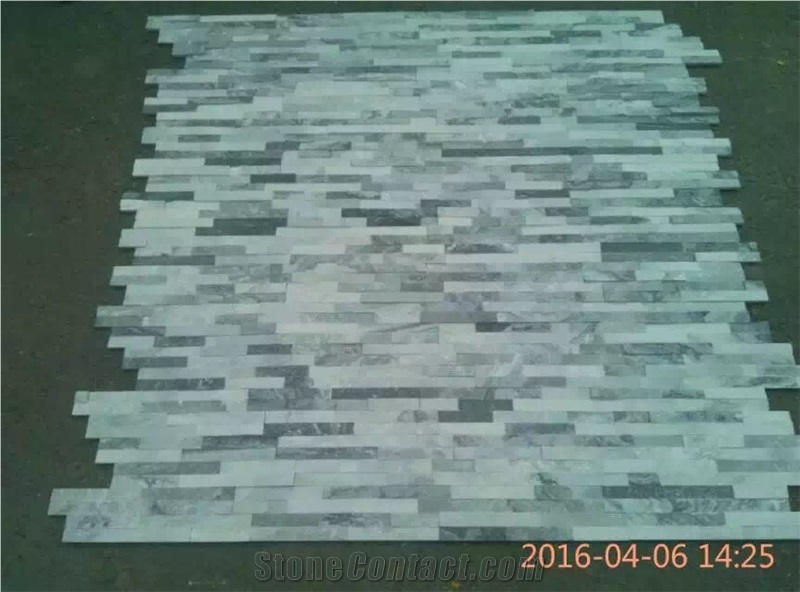Light Grey Slate Cultural Stone, Natural Slate Wall Stone, Water Wave Slate Cultural Stone, Slate Wall Stone/Wall Covering
