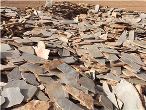 Lowest Price Rusty Cultural Stone Paving, Irregular Slate Flagstone, Yellow Slate Cultural Stone Paving, Rusty Floor Covering,