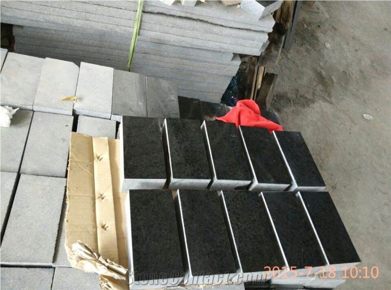 G684 Black Basalt Wellest Cube Stone, Black Paving Stone