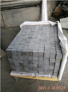 G684 Black Basalt Wellest Cube Stone, Black Paving Stone