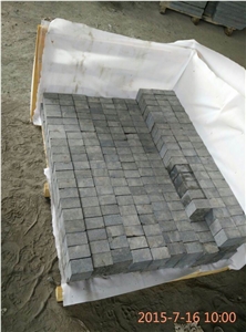 G684 Black Basalt Wellest Cube Stone, Black Paving Stone