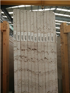 Italy Classico Travertine, Polished Big Slab 290cm X 170cm X1.8cm,Beige Travertine for Wall Covering