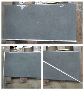 China Hainan Black Basalt Tiles for Floor and Wall, Honed Tiles