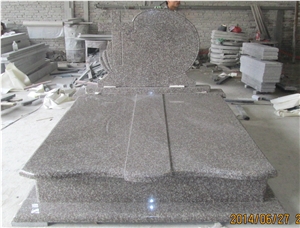 G664 Pink Granite Tombstones Granite Design